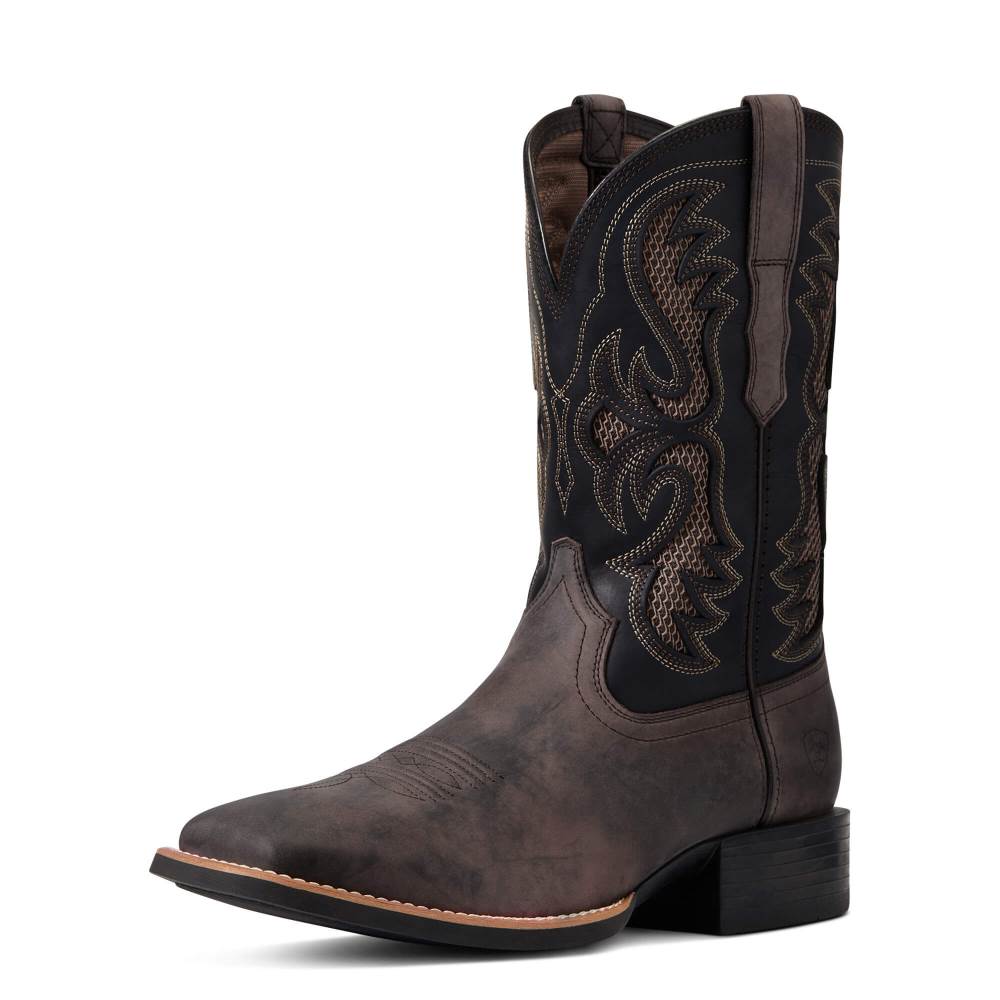 Ariat Sport Fresco VentTEK Western Boot - HERD BROWN