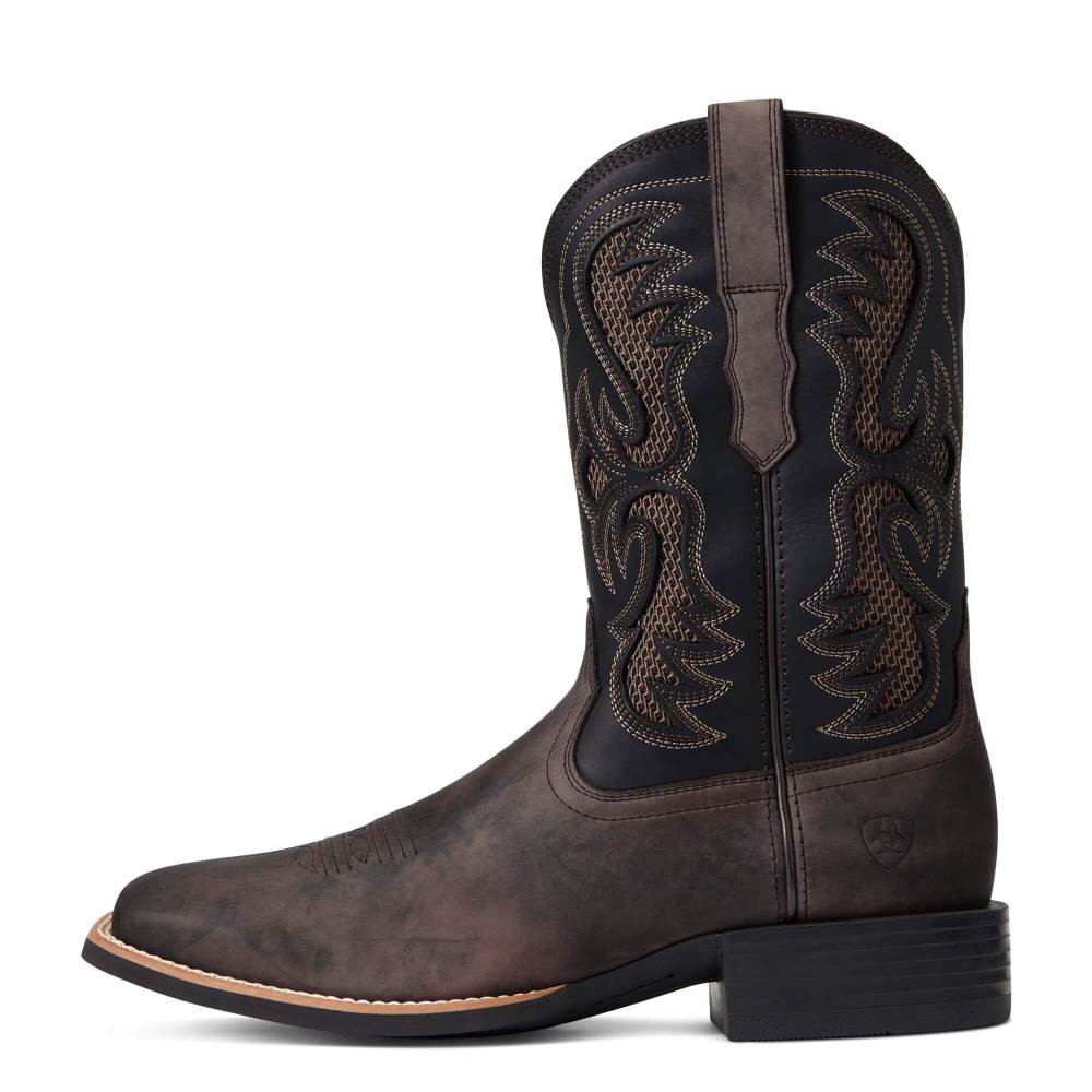 Ariat Sport Fresco VentTEK Western Boot - HERD BROWN