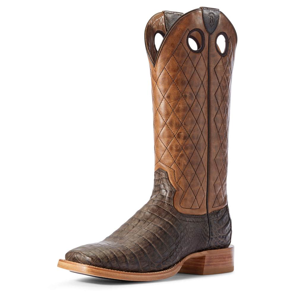 Ariat Relentless Winner's Circle Western Boot - CHOCOLATE CAIMAN BELLY