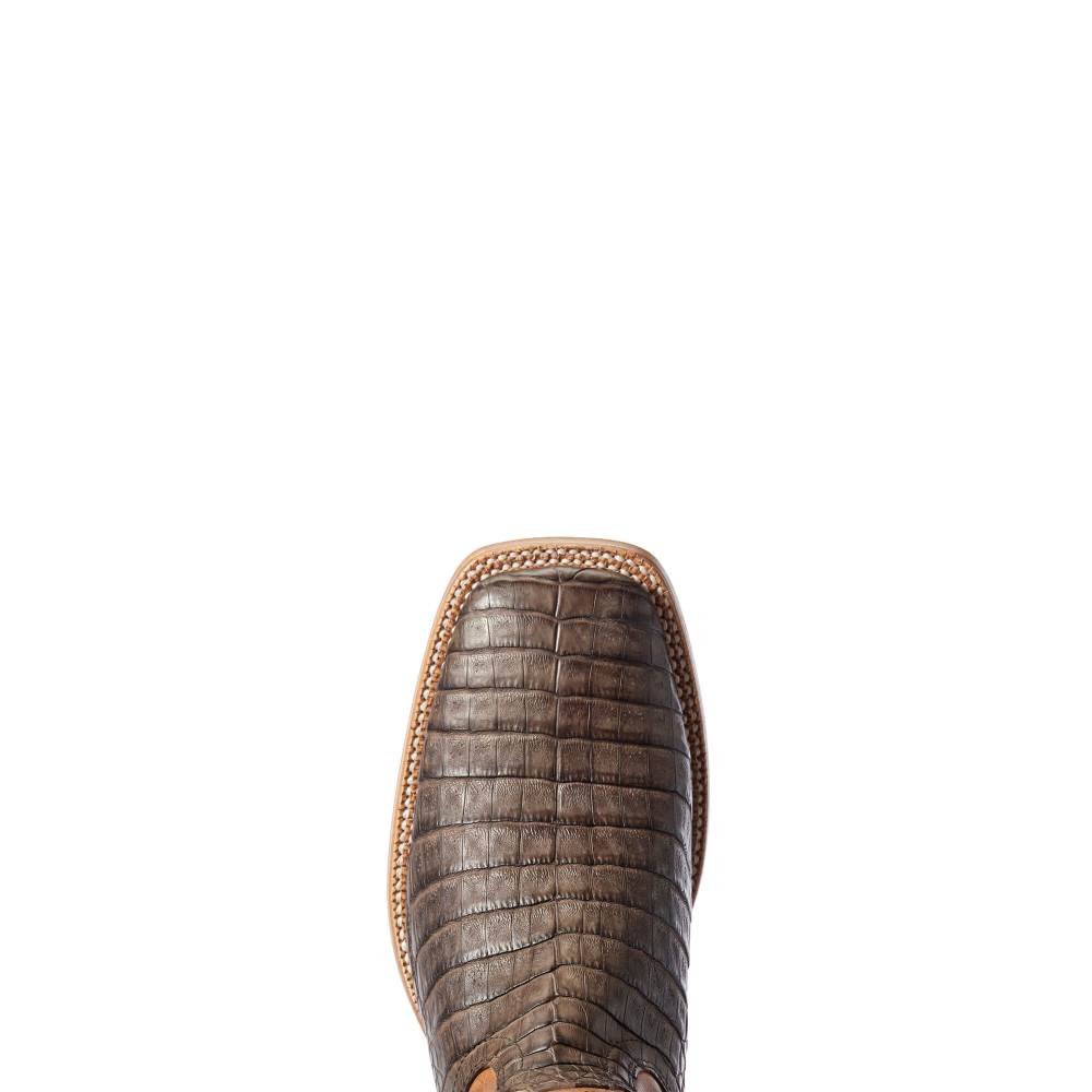 Ariat Relentless Winner's Circle Western Boot - CHOCOLATE CAIMAN BELLY