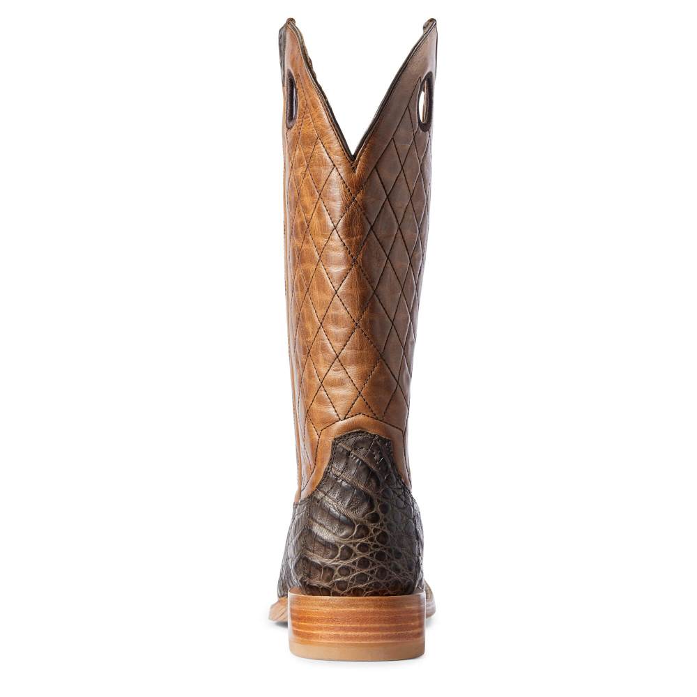 Ariat Relentless Winner's Circle Western Boot - CHOCOLATE CAIMAN BELLY