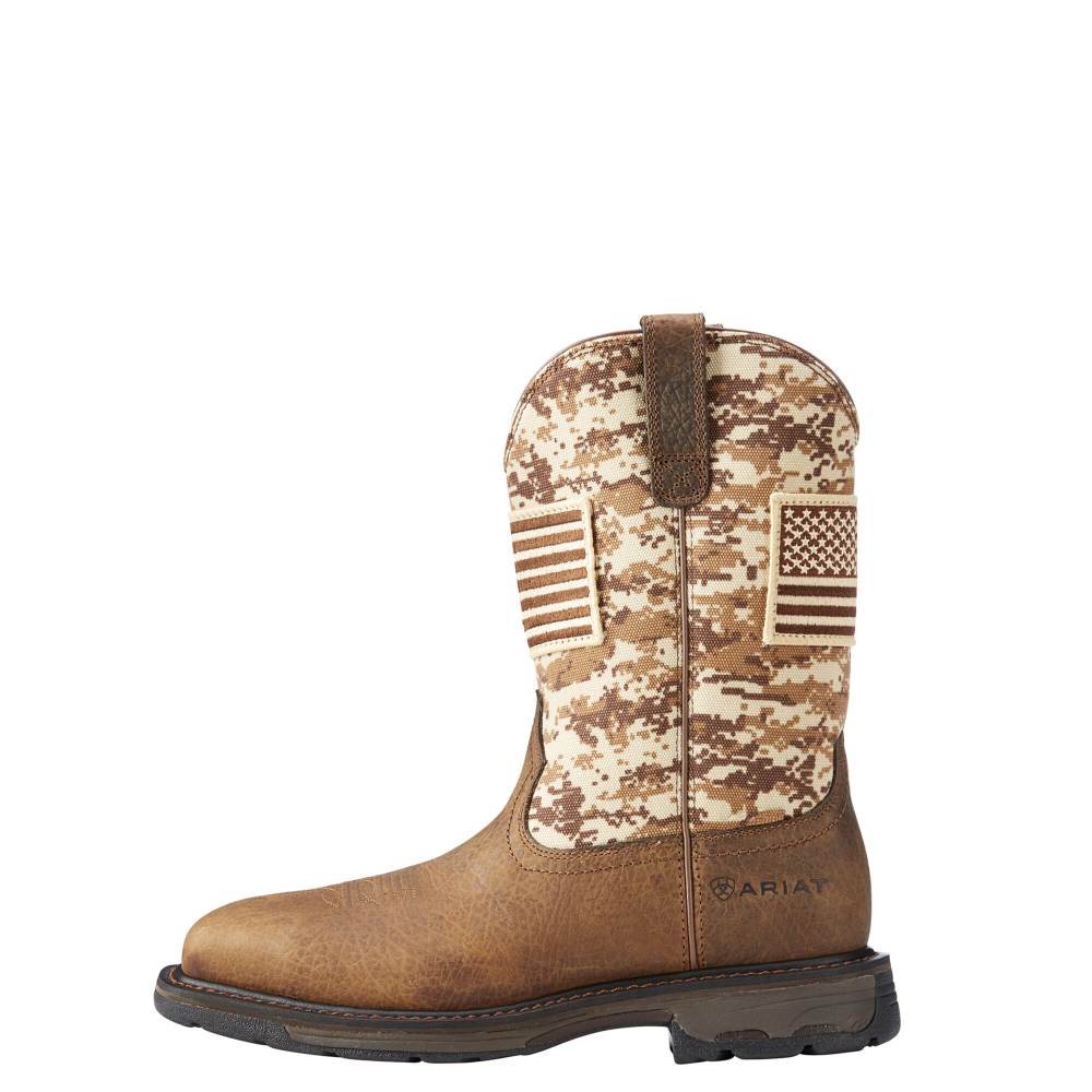 Ariat WorkHog Patriot Work Boot - EARTH