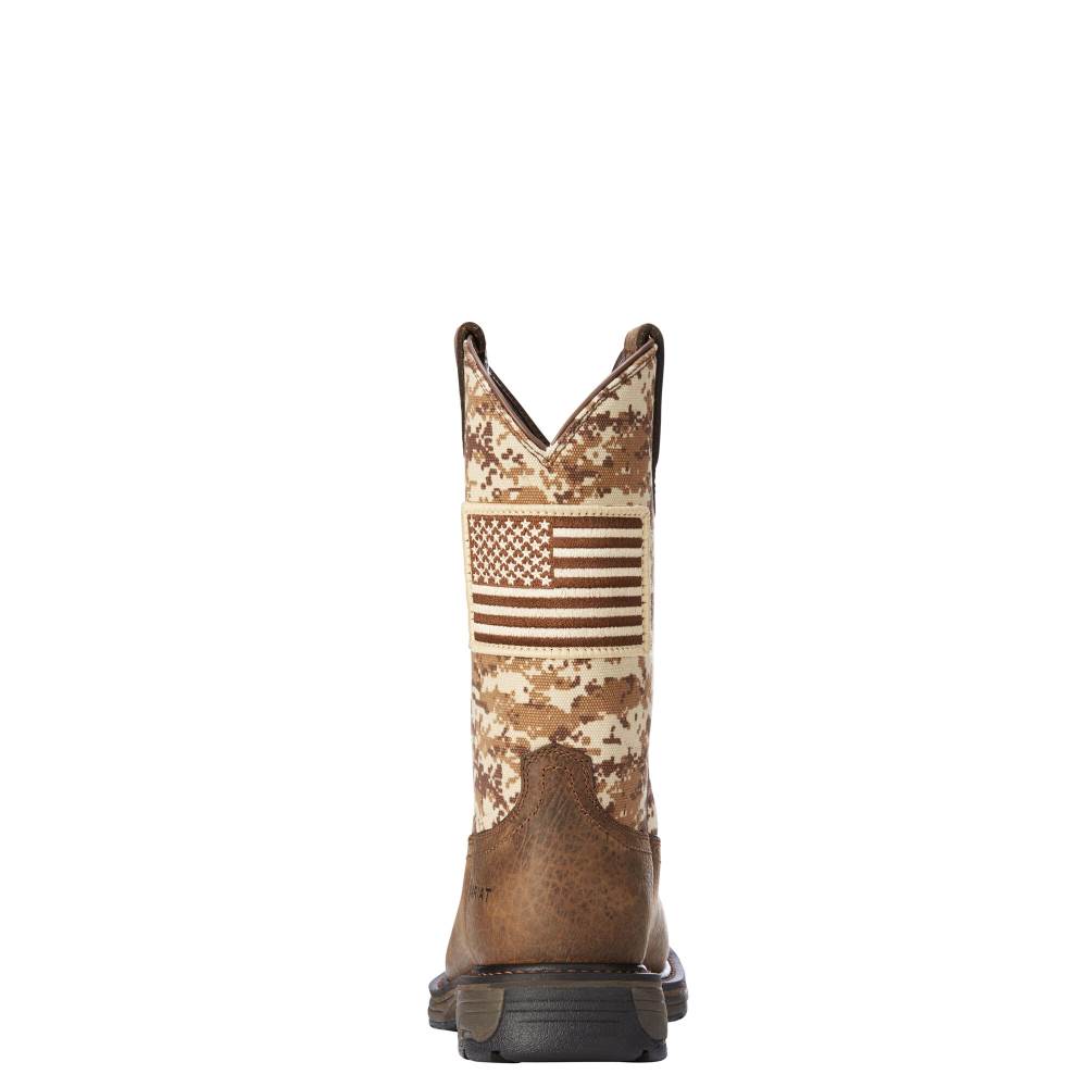 Ariat WorkHog Patriot Work Boot - EARTH