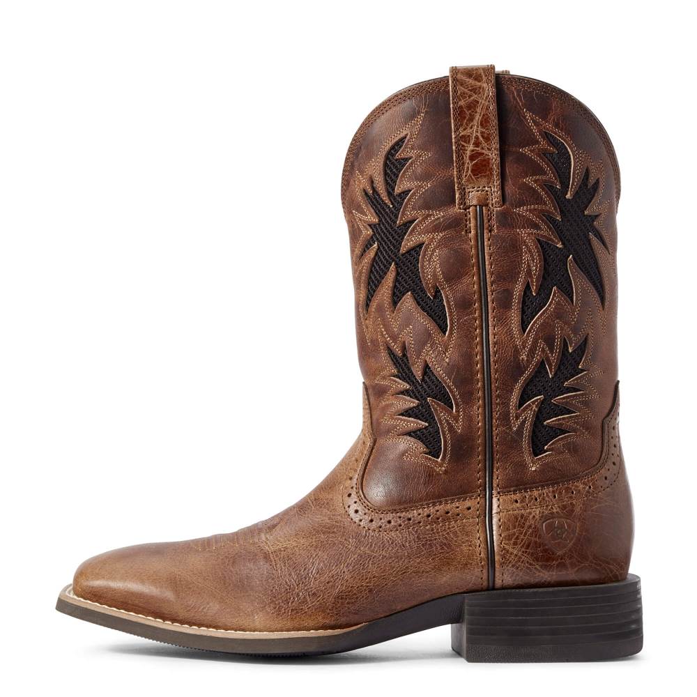 Ariat Sport Cool VentTEK Western Boot - DARK TAN