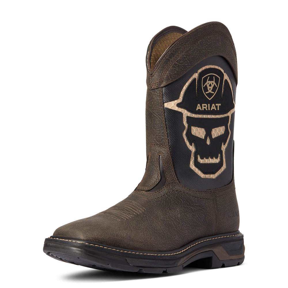 Ariat WorkHog XT VentTEK Bold Work Boot - IRON COFFEE