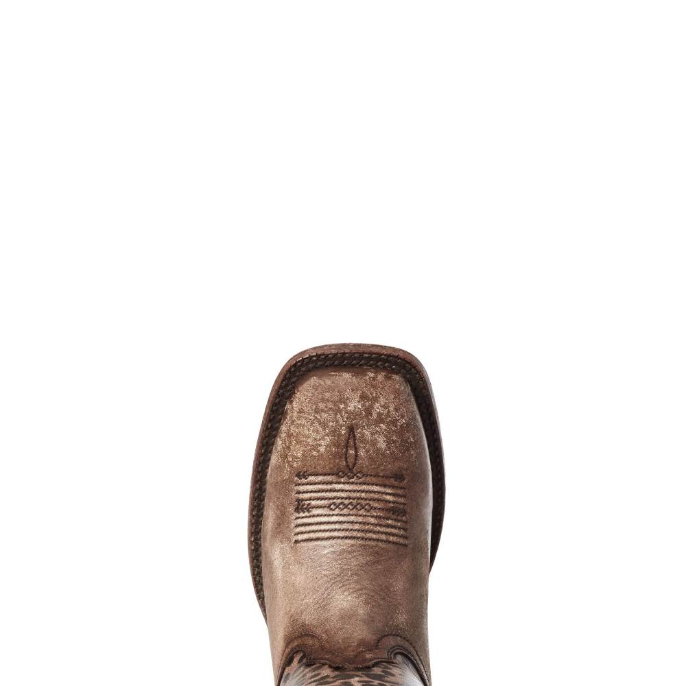 Ariat Circuit Savanna Western Boot - NATURALLY DISTRESSED BROWN