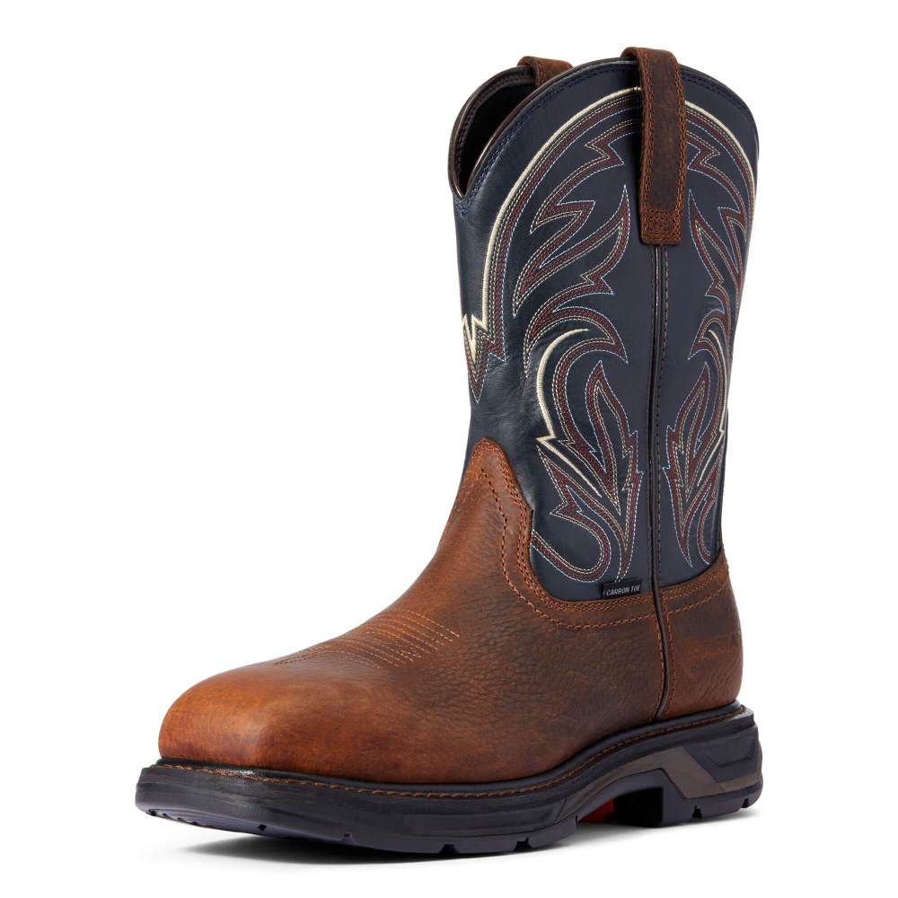 Ariat WorkHog XT Cottonwood Carbon Toe Work Boot - BROWN OILED ROWDY - Click Image to Close