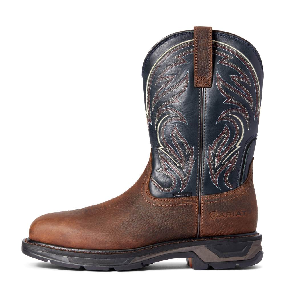 Ariat WorkHog XT Cottonwood Carbon Toe Work Boot - BROWN OILED ROWDY