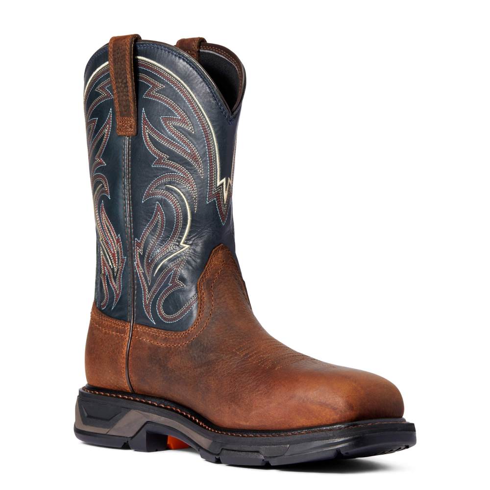 Ariat WorkHog XT Cottonwood Carbon Toe Work Boot - BROWN OILED ROWDY