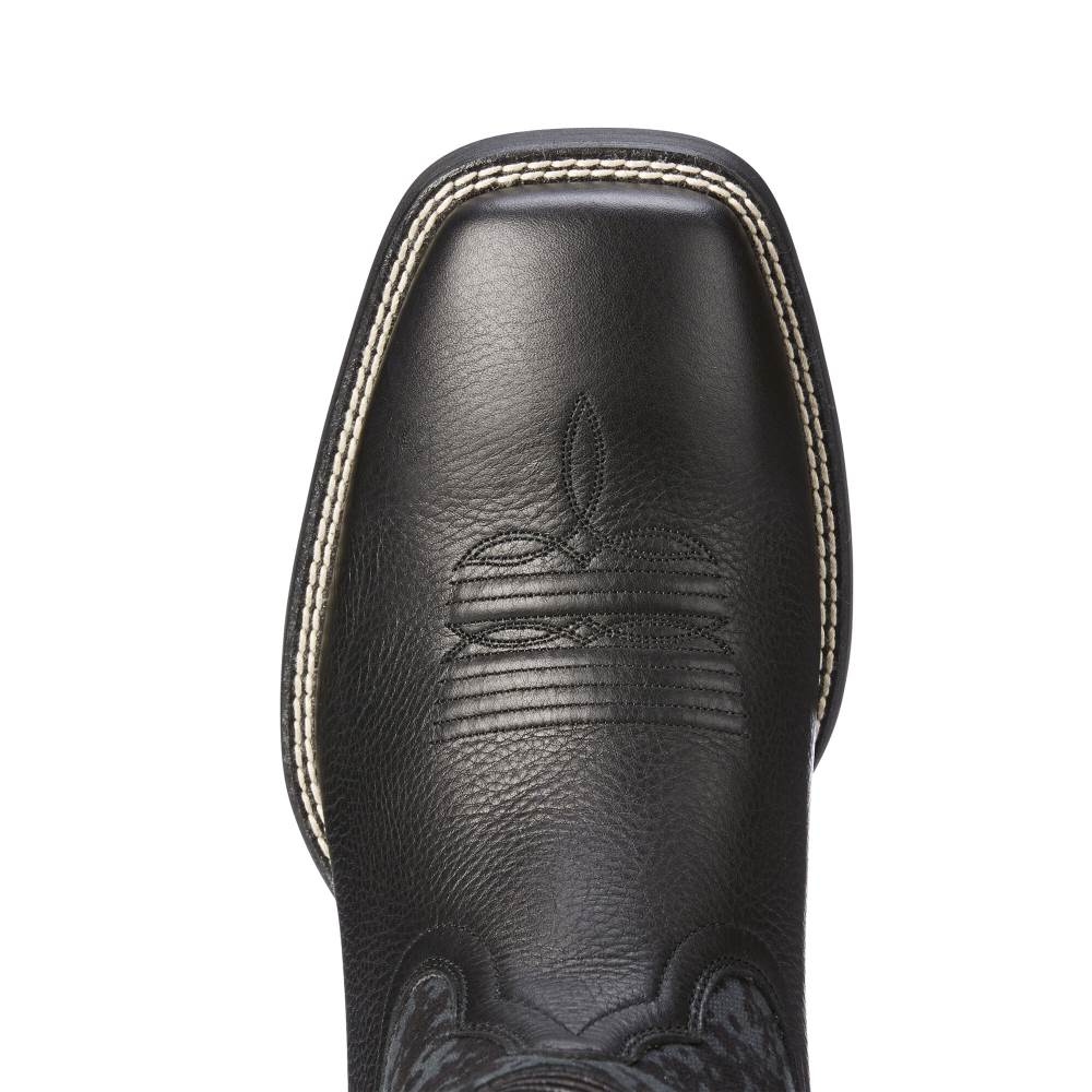 Ariat Sport Patriot Western Boot - BLACK DEERTAN