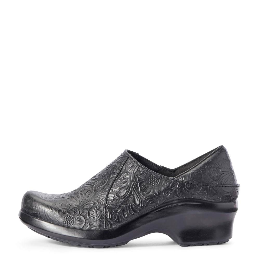 Ariat Hera Expert Clog - TOOLED BLACK