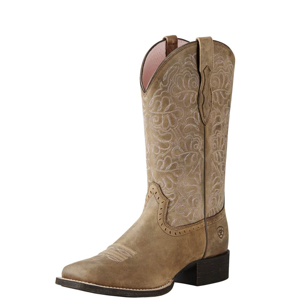 Ariat Round Up Remuda Western Boot - BROWN BOMBER - Click Image to Close