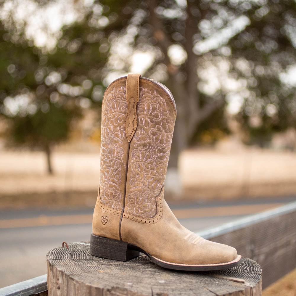 Ariat Round Up Remuda Western Boot - BROWN BOMBER