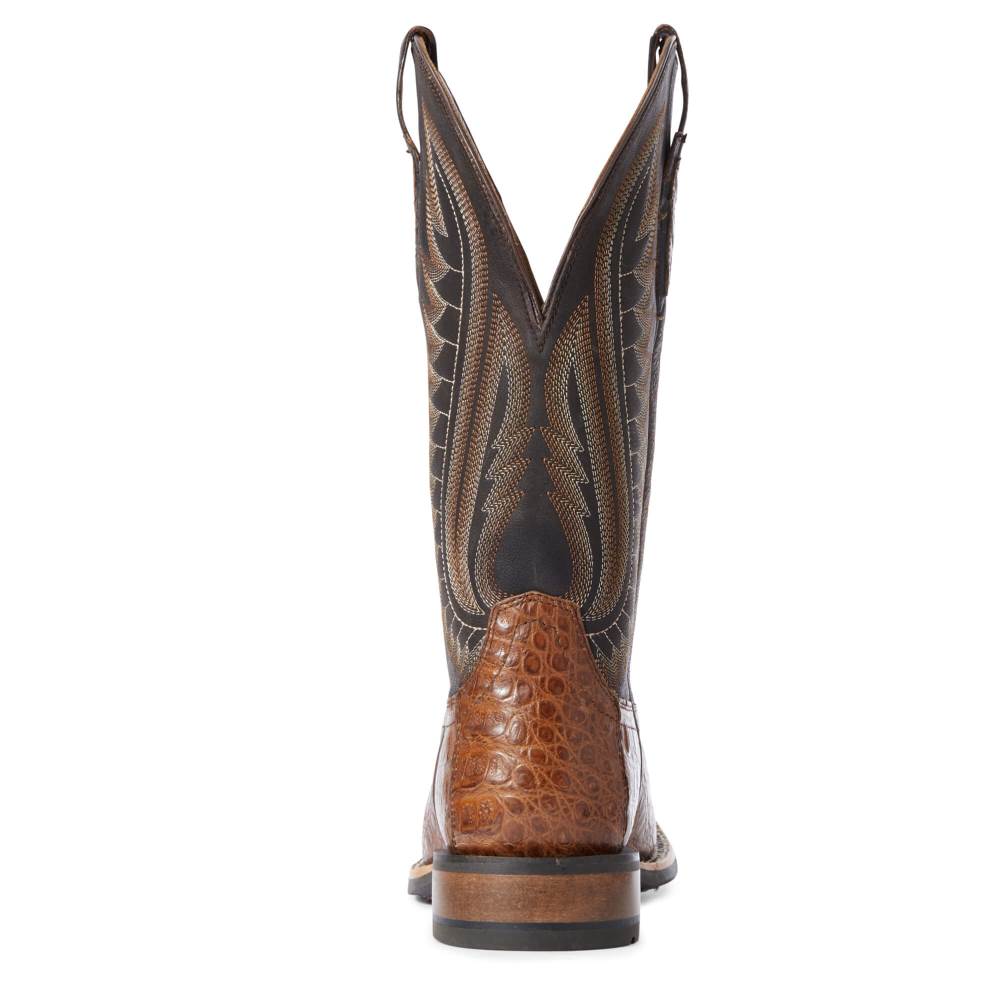 Ariat Double Down Western Boot - CARAMEL CAIMAN BELLY