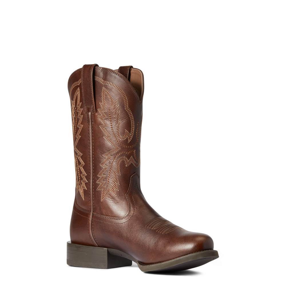 Ariat Sport Stratten Western Boot - HILLSIDE BROWN