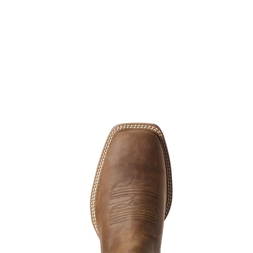 Ariat Booker Ultra Western Boot - DISTRESSED TAN