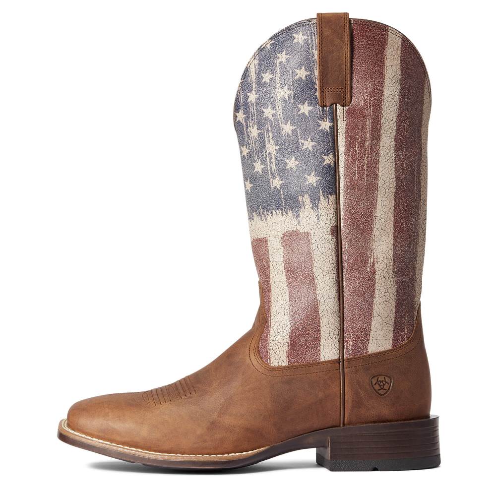 Ariat Patriot Ultra Western Boot - SORREL CRUNCH