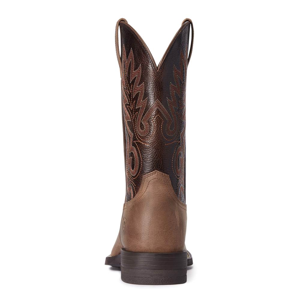 Ariat Layton Western Boot - AUTHENTIC BROWN