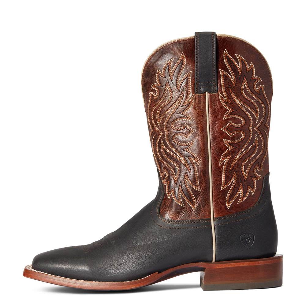 Ariat Circuit Greeley Western Boot - BAKED BLACK