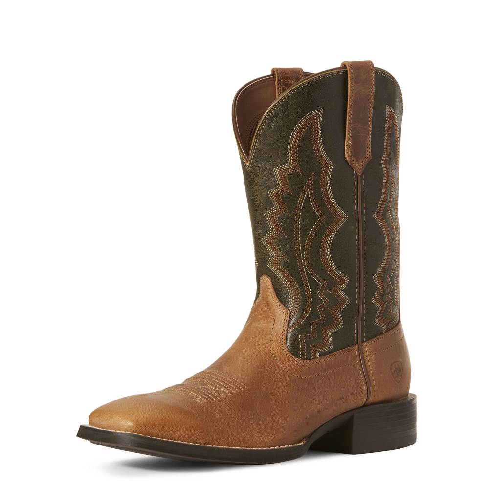 Ariat Sport Riggin Western Boot - SASSY BROWN - Click Image to Close