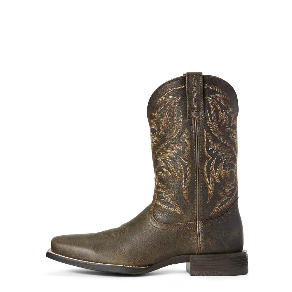 Ariat Sport Herdsman Western Boot - BROOKLYN BROWN