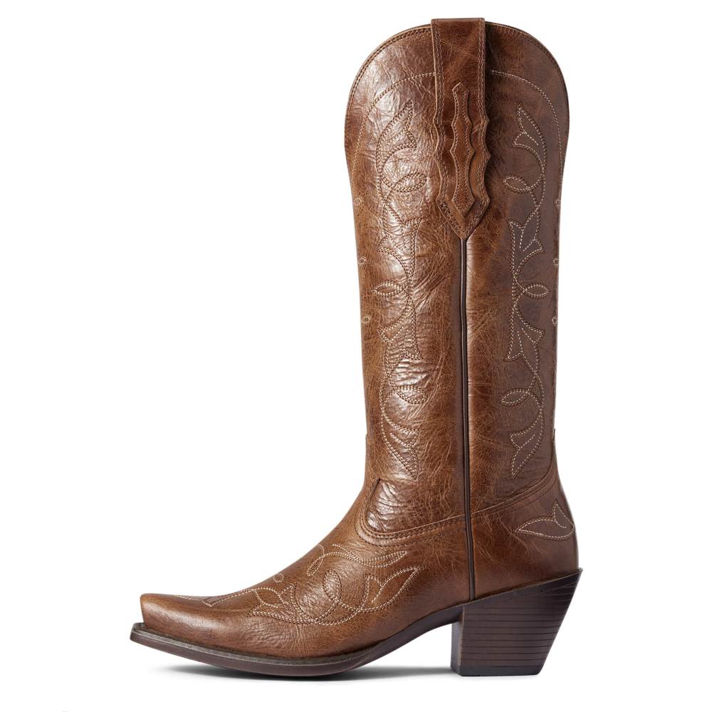 Ariat Heritage D Toe StretchFit Western Boot - DARK TAN