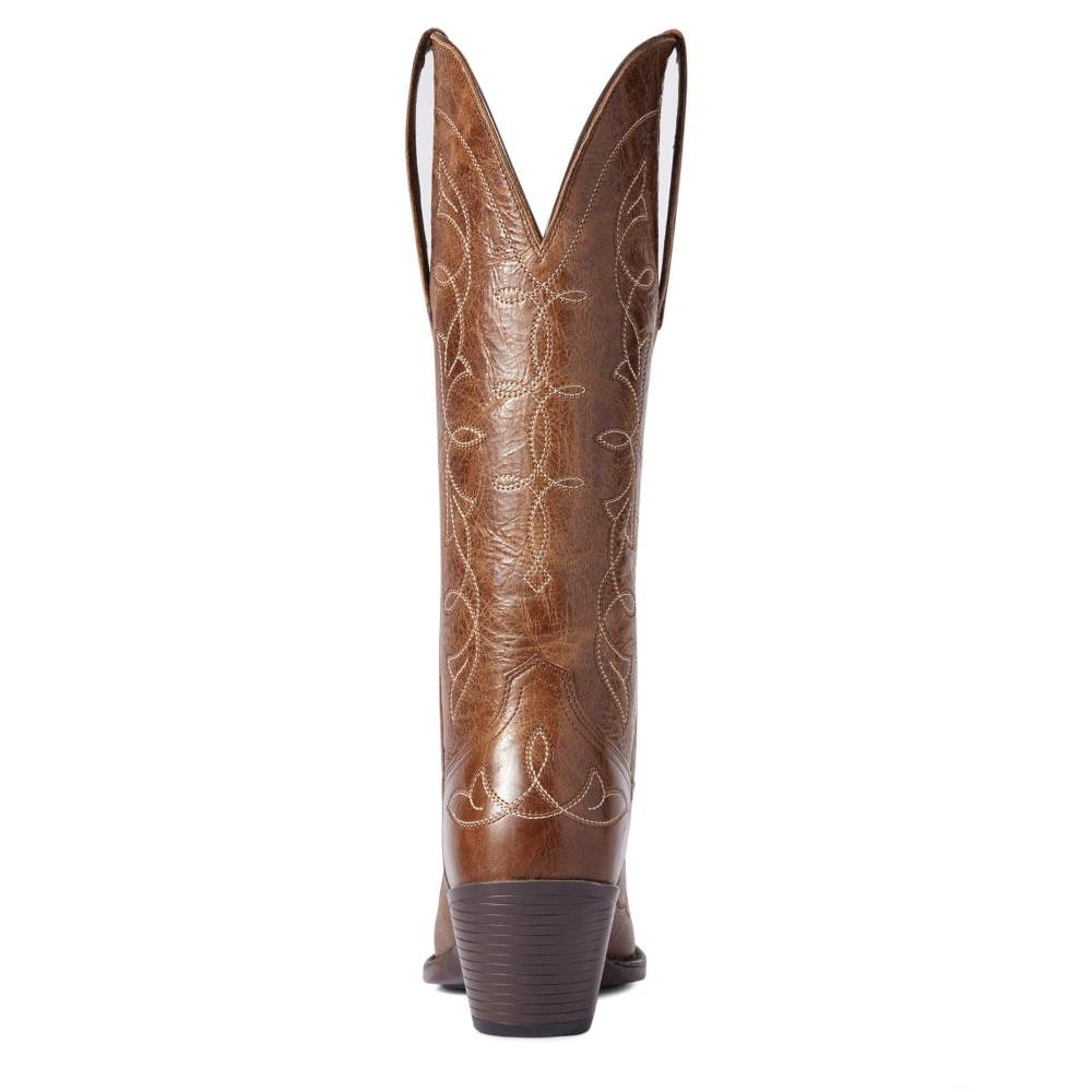 Ariat Heritage D Toe StretchFit Western Boot - DARK TAN