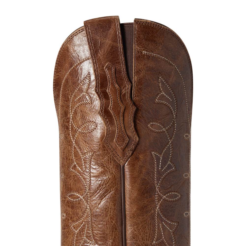 Ariat Heritage D Toe StretchFit Western Boot - DARK TAN