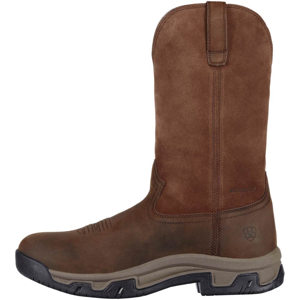 Ariat Terrain Pull On Waterproof Boot - DISTRESSED BROWN