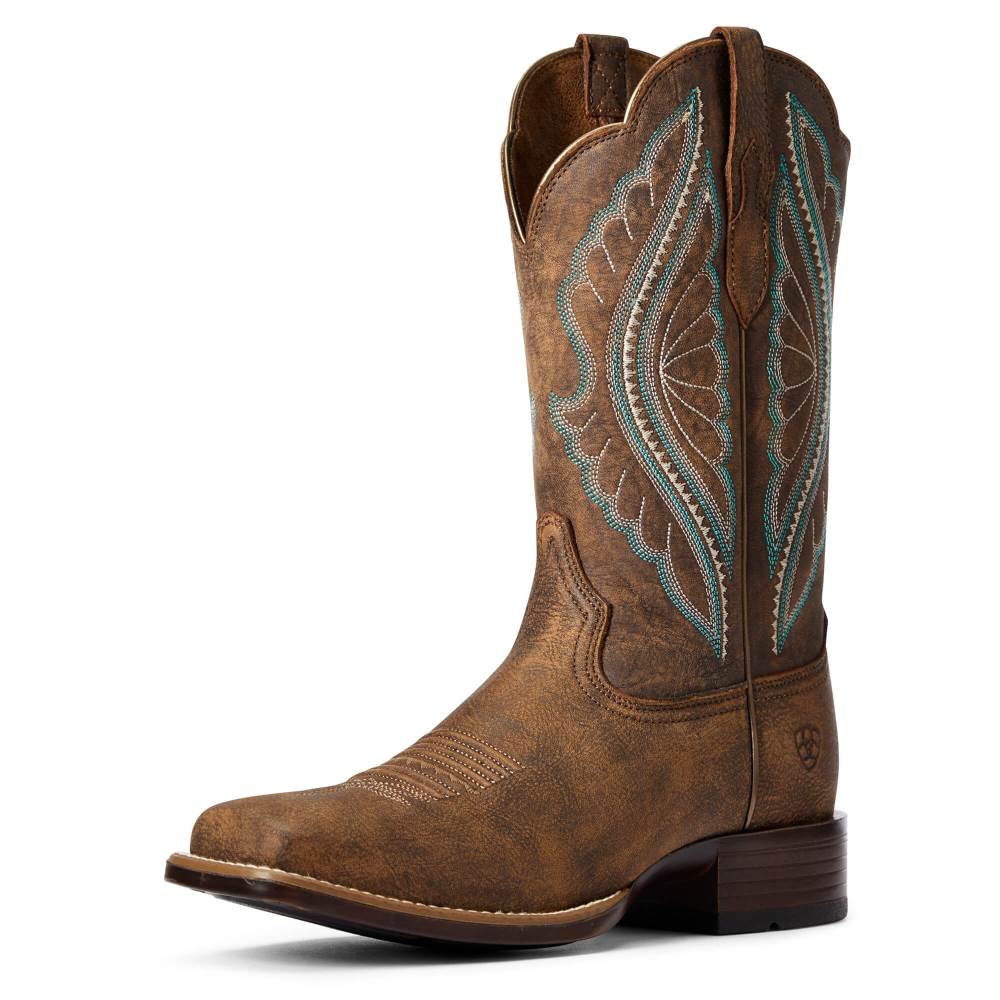 Ariat PrimeTime Western Boot - TACK ROOM BROWN