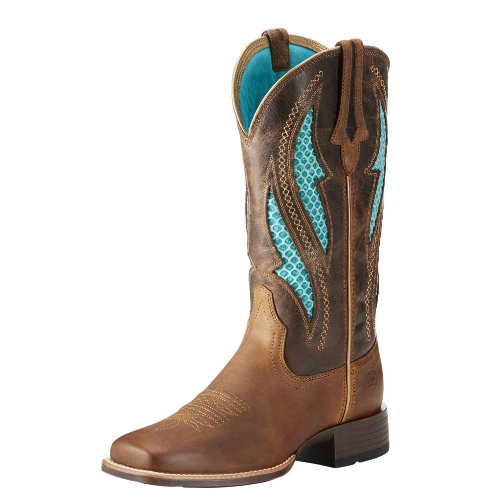 Ariat VentTEK Ultra Western Boot - DISTRESSED BROWN