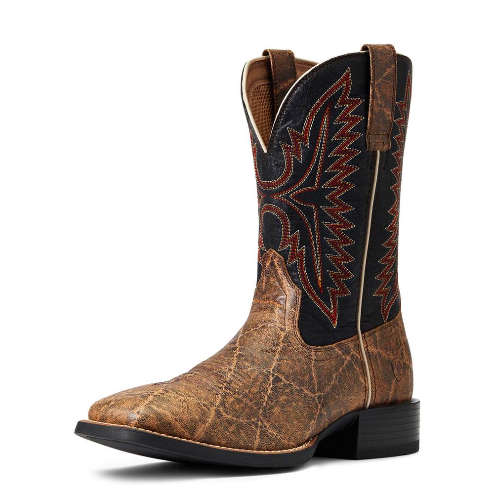 Ariat Sport Smokewagon Western Boot - GRIZZLY ELEPHANT PRINT - Click Image to Close