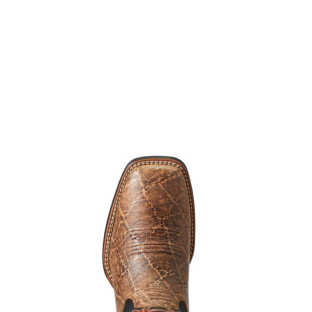 Ariat Sport Smokewagon Western Boot - GRIZZLY ELEPHANT PRINT