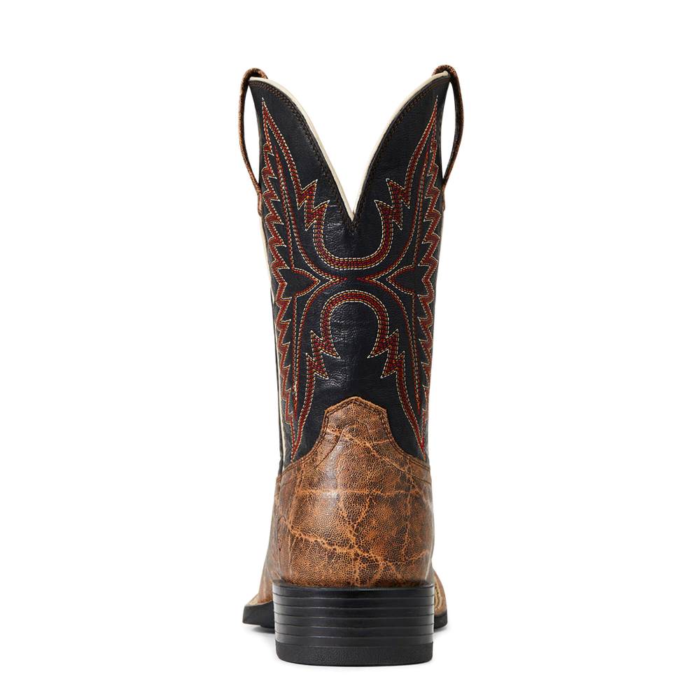 Ariat Sport Smokewagon Western Boot - GRIZZLY ELEPHANT PRINT