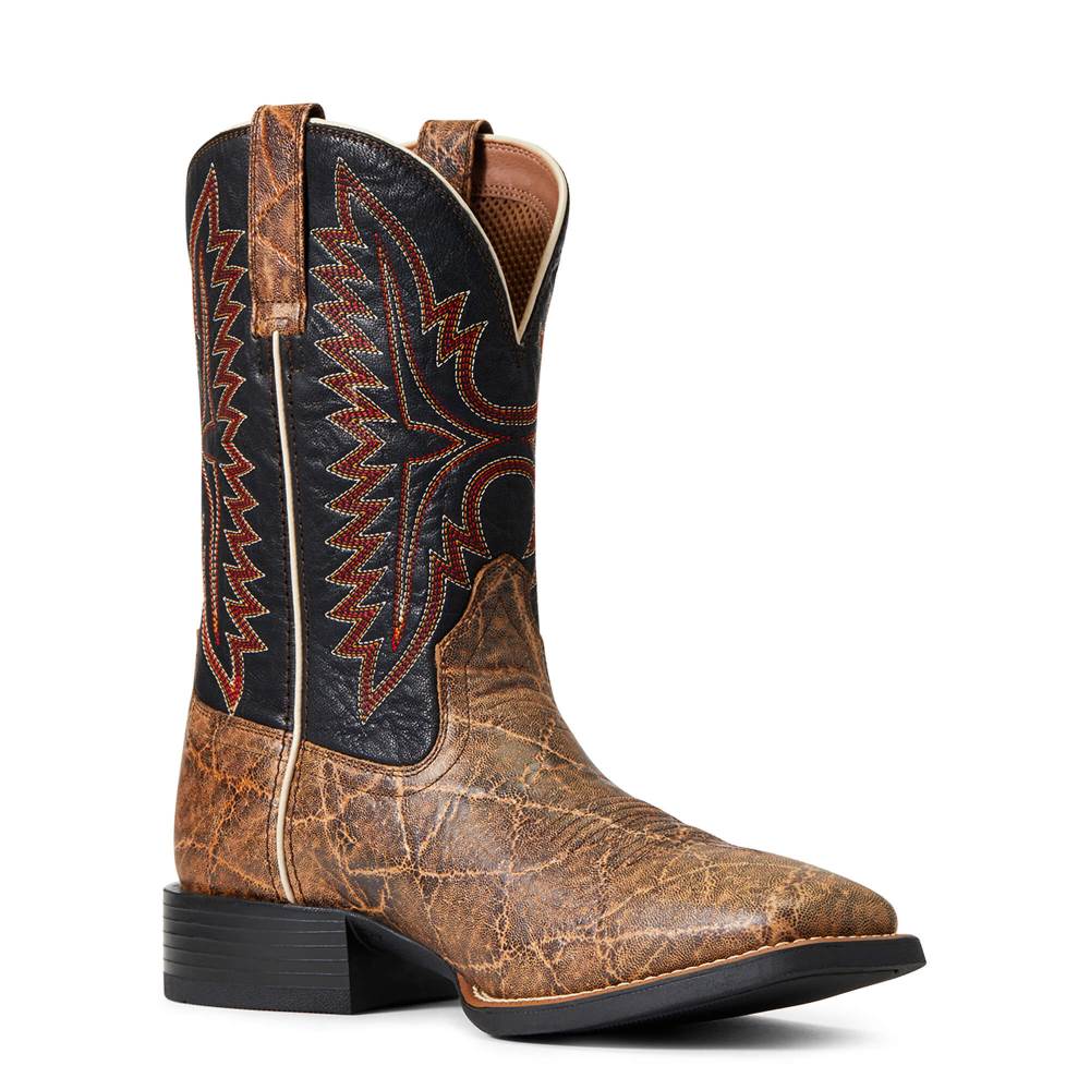 Ariat Sport Smokewagon Western Boot - GRIZZLY ELEPHANT PRINT