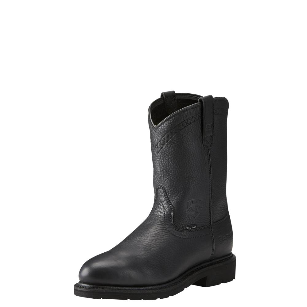 Ariat Sierra Steel Toe Work Boot - BLACK