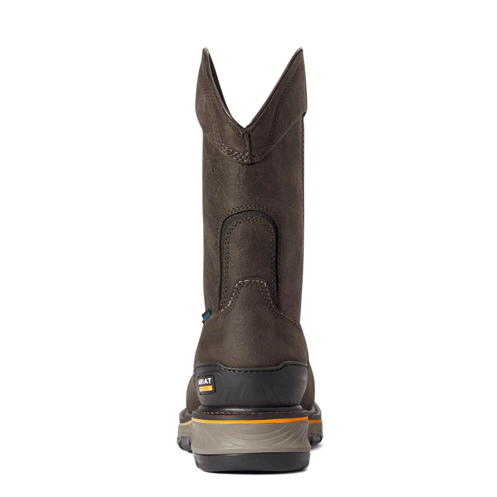 Ariat Stump Jumper Pull-On Waterproof Composite Toe Work Boot - IRON COFFEE