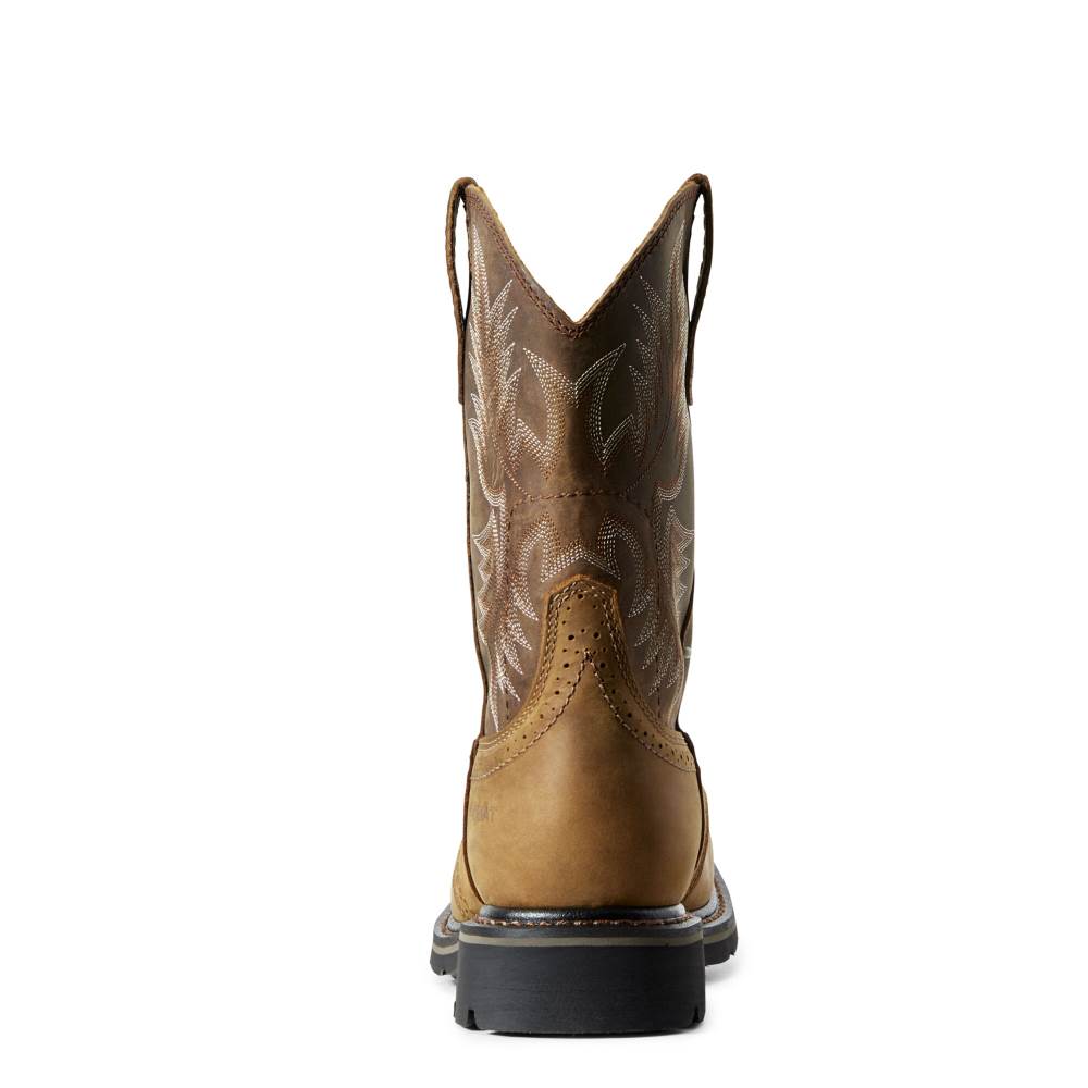 Ariat Sierra Wide Square Toe Work Boot - AGED BARK