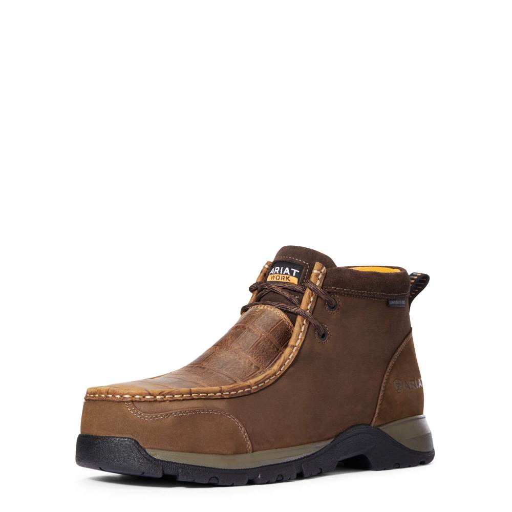 Ariat Edge LTE Moc Composite Toe Work Boot - BROWN