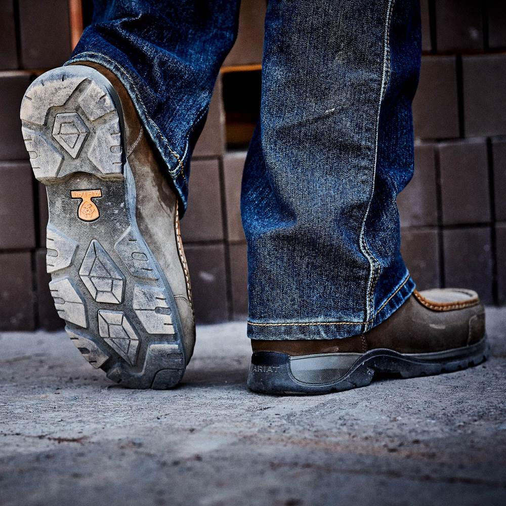 Ariat Edge LTE Moc Composite Toe Work Boot - BROWN