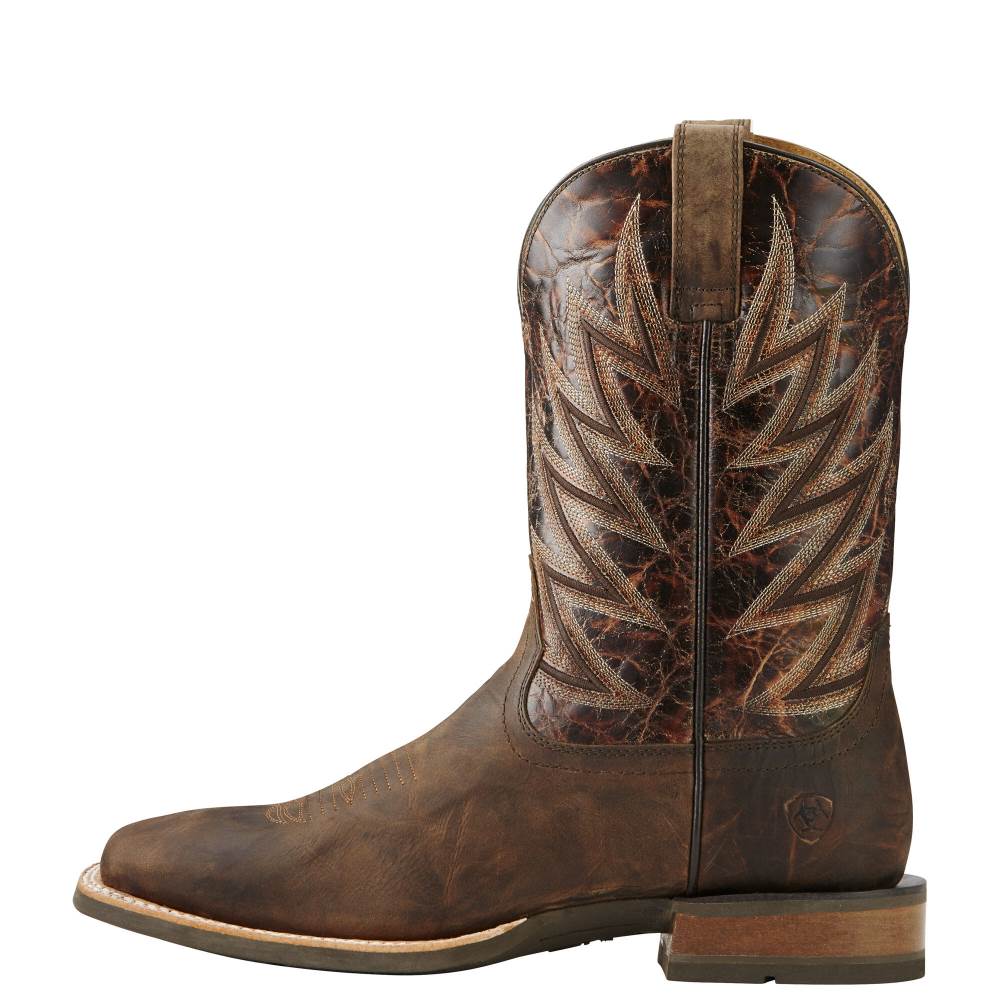 Ariat Challenger Western Boot - BRANDING IRON BROWN