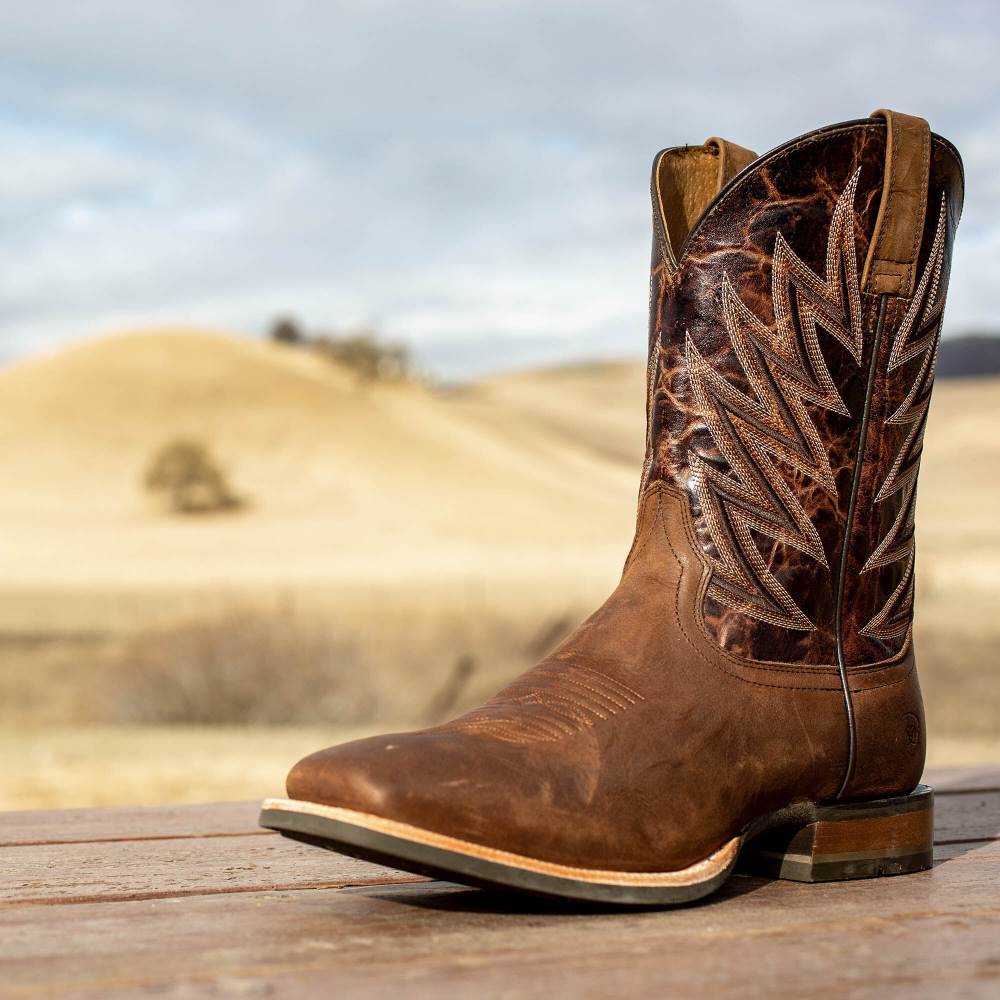 Ariat Challenger Western Boot - BRANDING IRON BROWN