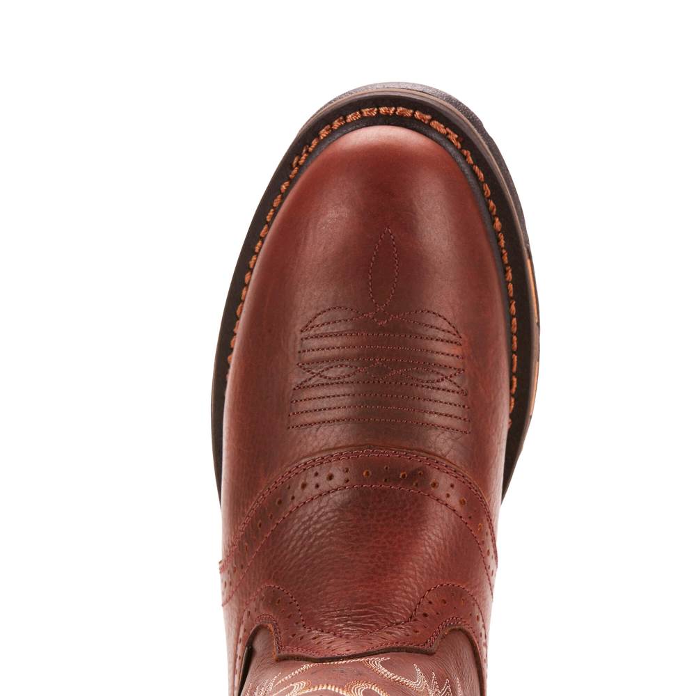 Ariat Workhog Pull-on Work Boot - DARK COPPER