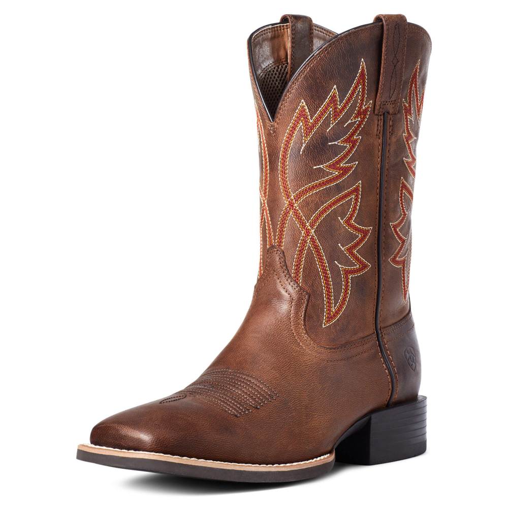 Ariat Sport Rafter Western Boot - DOUBLE ESPRESSO - Click Image to Close