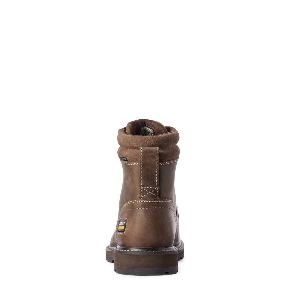 Ariat Groundbreaker 6" II Steel Toe Work Boot - BROWN