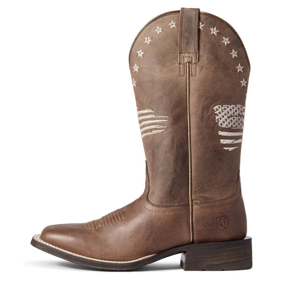 Ariat Circuit Patriot Western Boot - WEATHERED TAN