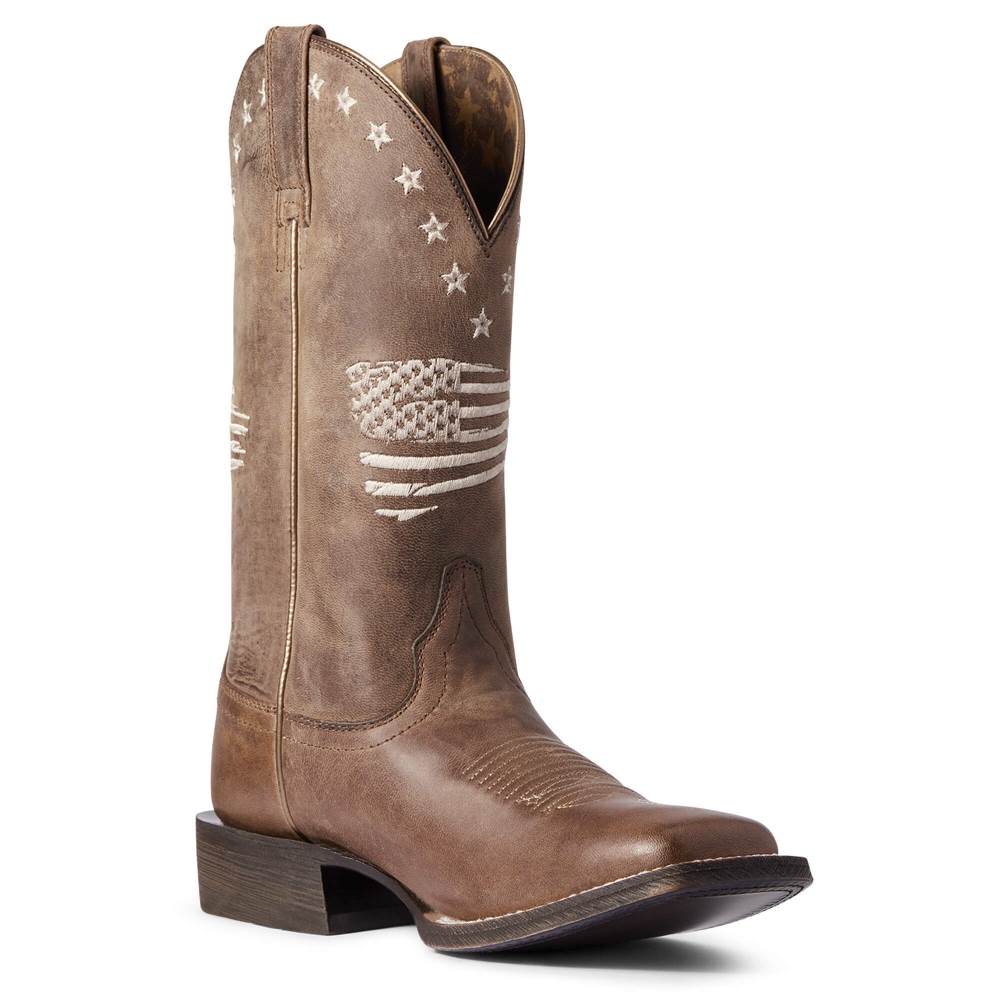 Ariat Circuit Patriot Western Boot - WEATHERED TAN