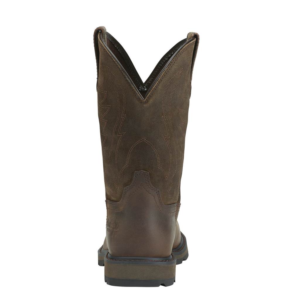 Ariat Groundbreaker Steel Toe Work Boot - BROWN