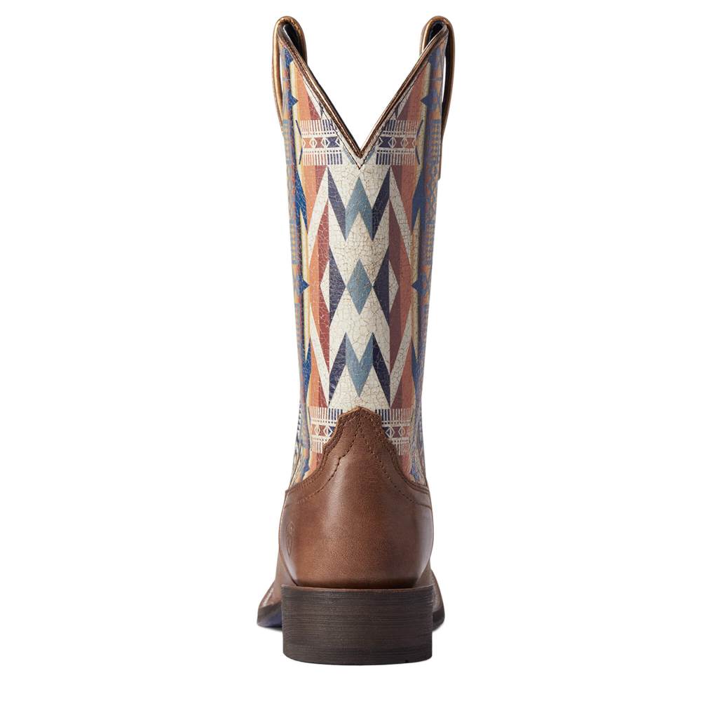 Ariat Pendleton Circuit Savanna Western Boot - DARK TAN