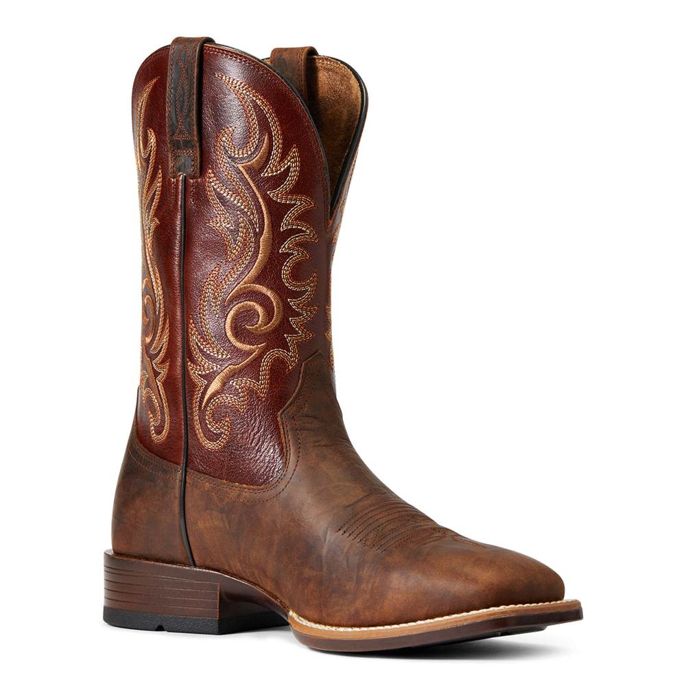 Ariat Lasco Ultra Western Boot - BAR TOP BROWN